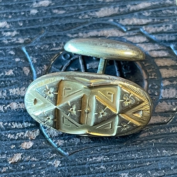 Gold HA & CO Victorian Ornate CUFFLINKS - wow! - Picture 14 of 14